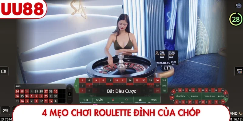 4 mẹo chơi Roulette đỉnh của chóp